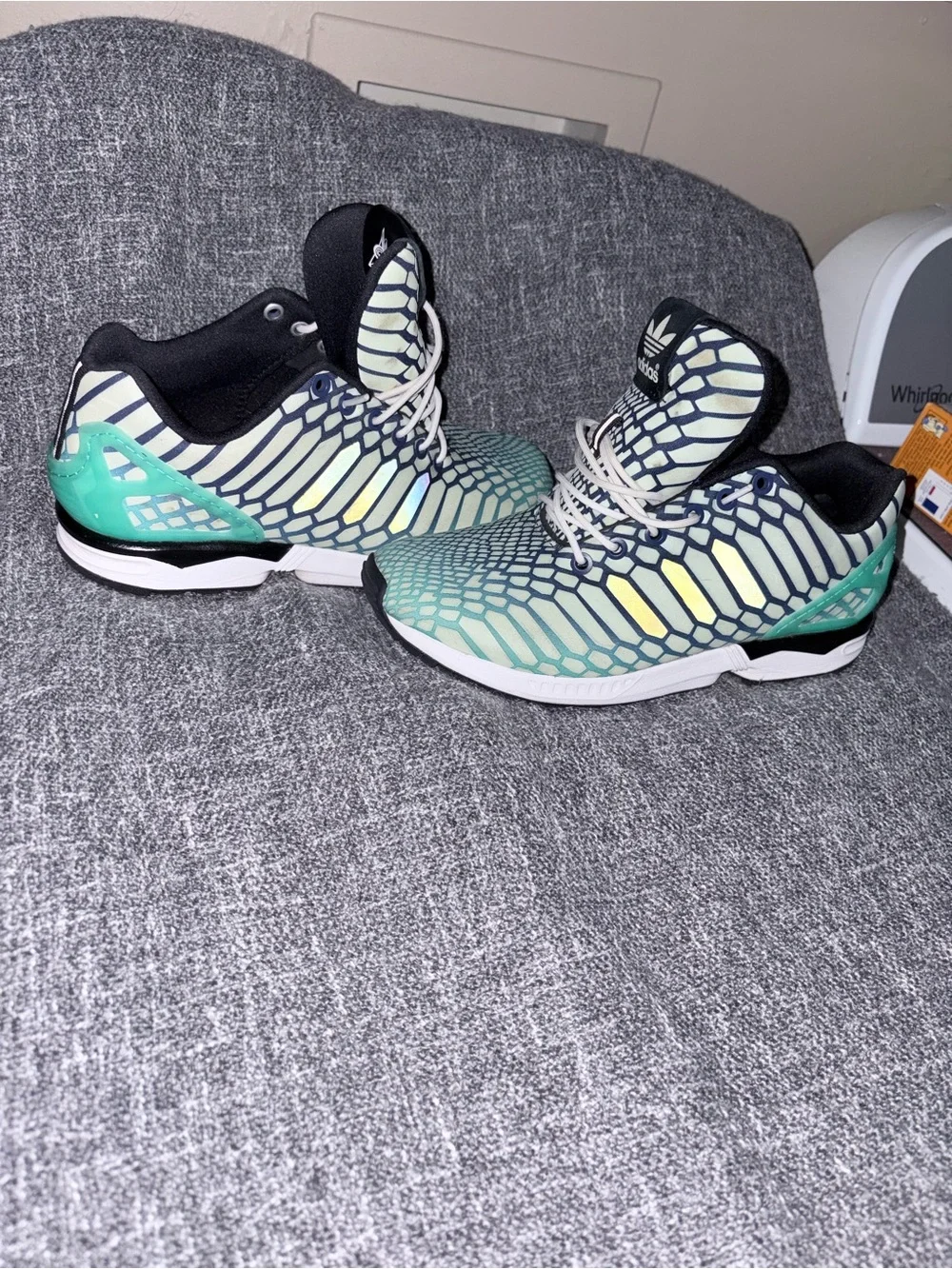 adidas Zx Flux Xeno mint Glow in the dark  Sneakers 6.5 men’s women’s 8